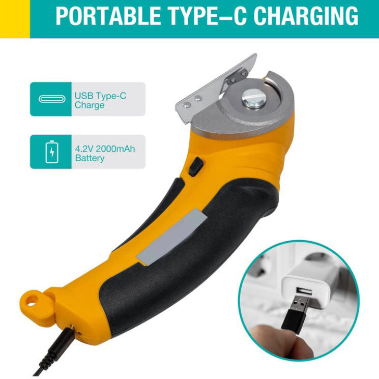 Schnurlose elektrische Schere mit Sicherheitsverriegelung