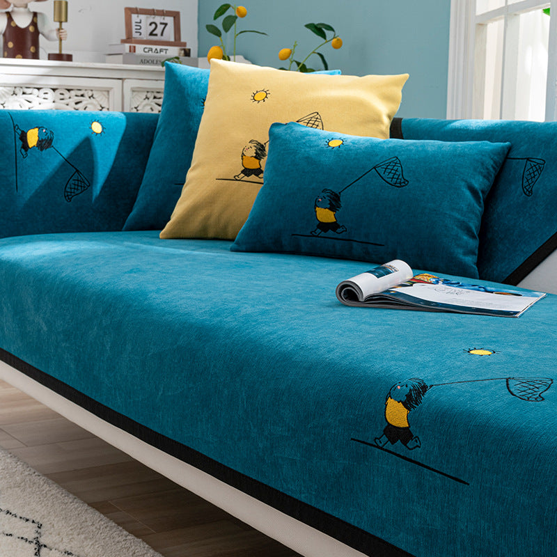 Chenille Anti-Rutsch-Sofa-Kissen