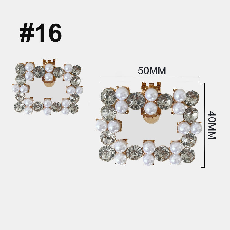 Luxury Rhinestone Removable Shoe Clip Accessory