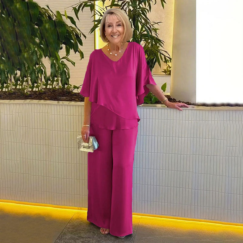 Doppellagiges 2-teiliges Set in Übergröße