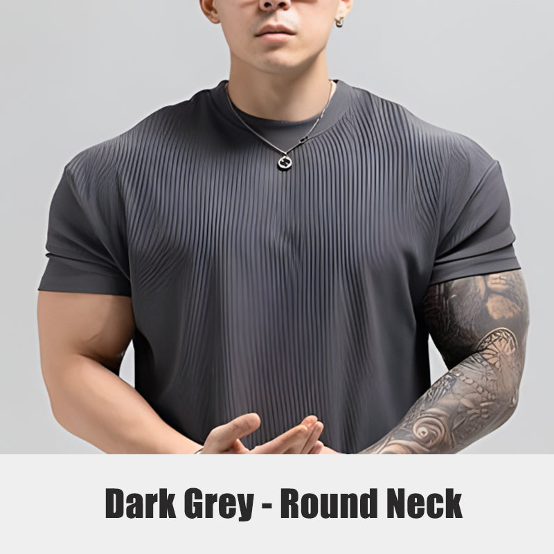 💥50% Rabatt💪 Slim Fit Trainings-T-Shirt für Herren mit hoher Elastizität und kurzen Ärmeln