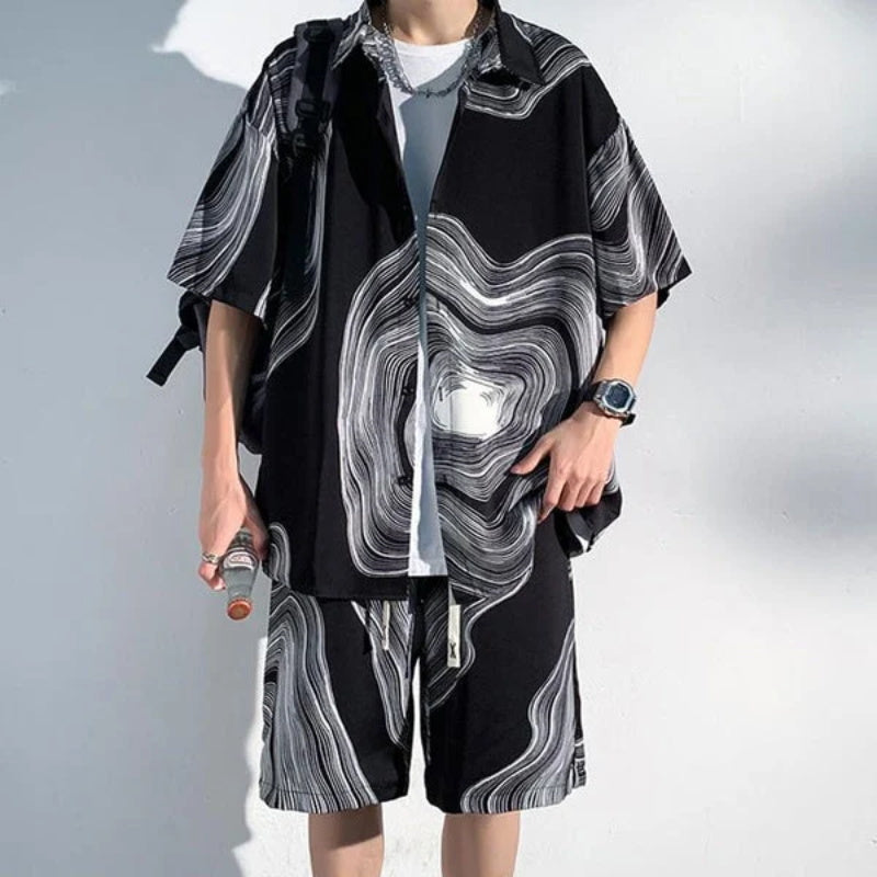 Cooles, lässiges 2-teiliges Set für den Sommer für Herren