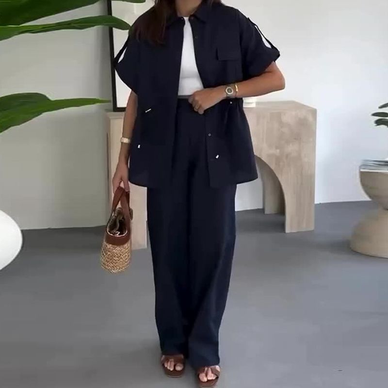 Zweiteiliges Cargo-Set mit Kordelzug für Damen