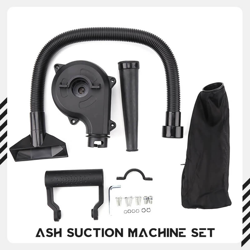 Winkelschleifer in Blas- / Saugmaschine umgewandelt