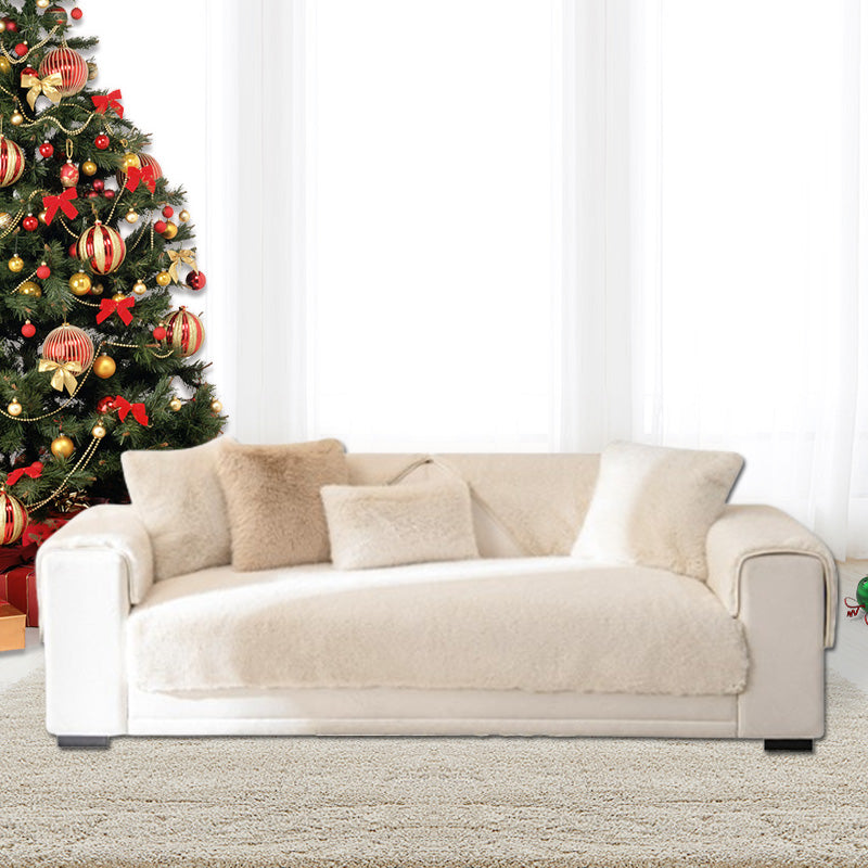 🏠Luxuriöses Kunstpelz-Sofakissen