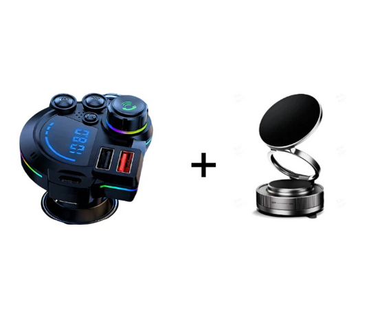 📻 50% OFF NOW! 🚗 Universal Dual-Port Car FM Bluetooth Transmitter – Wireless Music, Hands-Free Calling &amp; Dual USB Charger 🔌