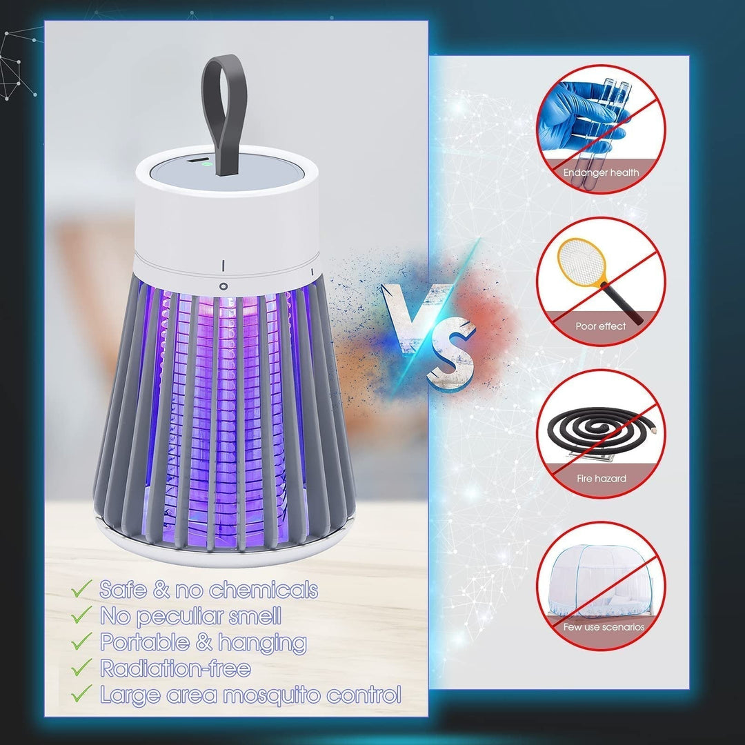 🦟USB/Rechargeable Portable Mosquito &amp; Fly Trap Lamp for Indoor &amp; Outdoor