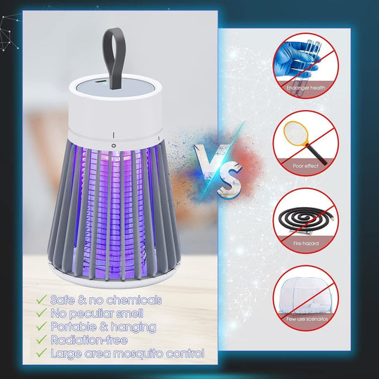 🦟USB/Rechargeable Portable Mosquito &amp; Fly Trap Lamp for Indoor &amp; Outdoor
