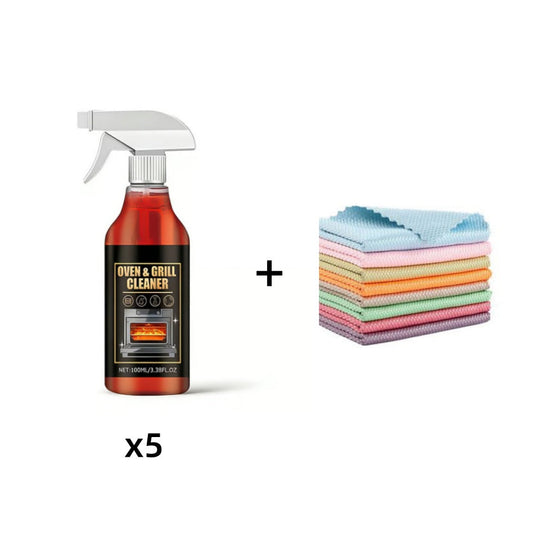🧼Krachtige Oven- &amp; Grillreinigingsspray: Effortloos Vet &amp; Voedselresten Verwijderen – Zonder Hard Schrobben!