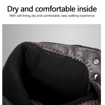 🎁Schwarze lässige, vielseitige Herren-Stiefeletten aus echtem Leder