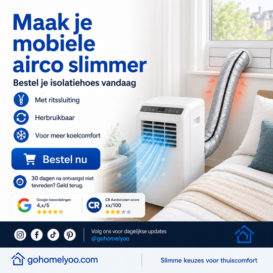 🔥Isolatiehoes voor aircoslangen: onmisbaar in huis tijdens de zomer
