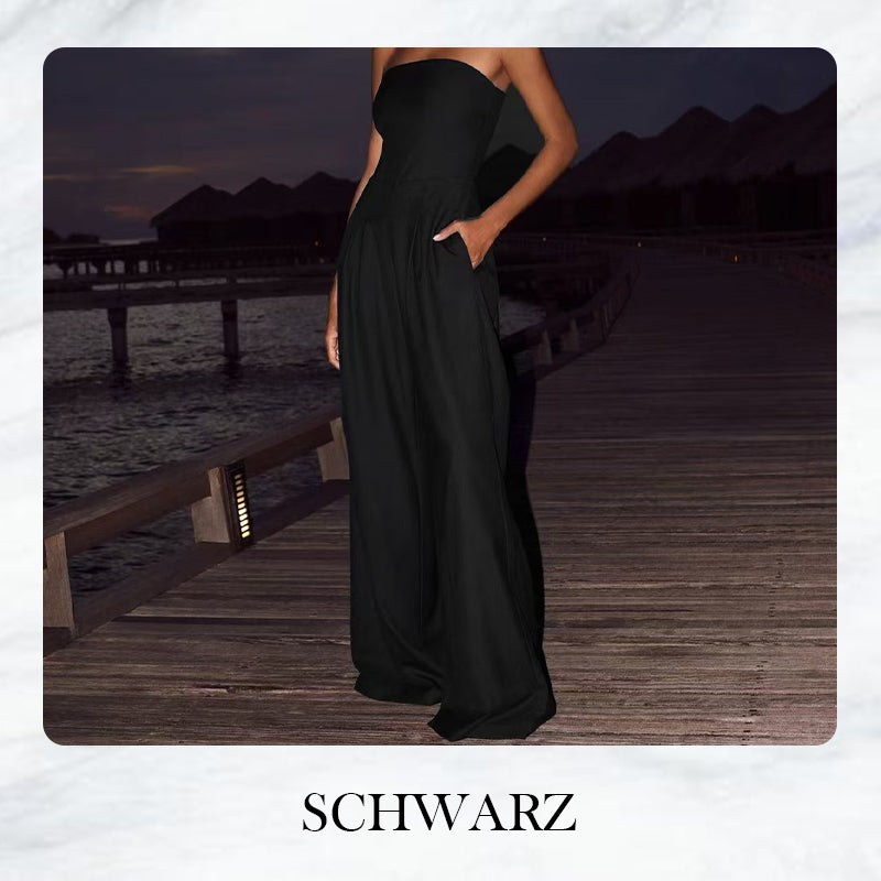 🌲Ärmelloser Jumpsuit mit Taschen💝