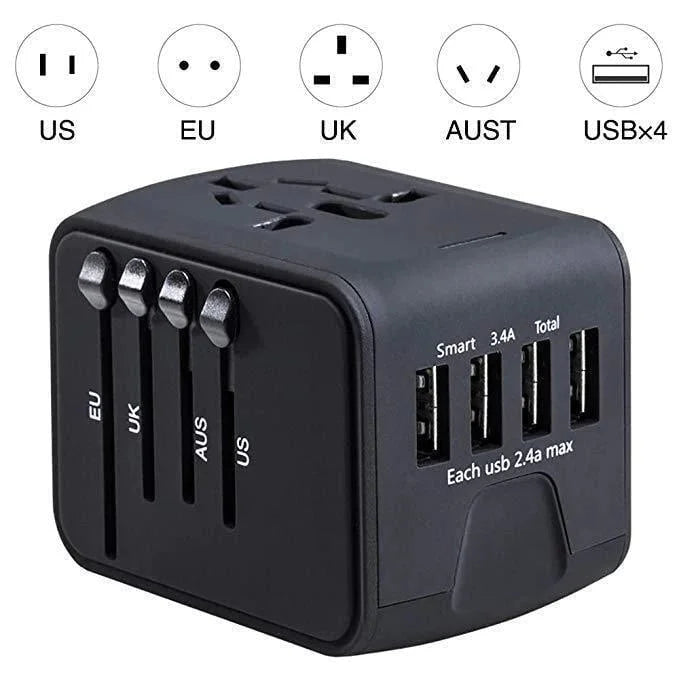 🔥450% Rabatt für begrenzte Zeit💥Universeller 100V-220V Smart Travel Adapter Spannungswandler