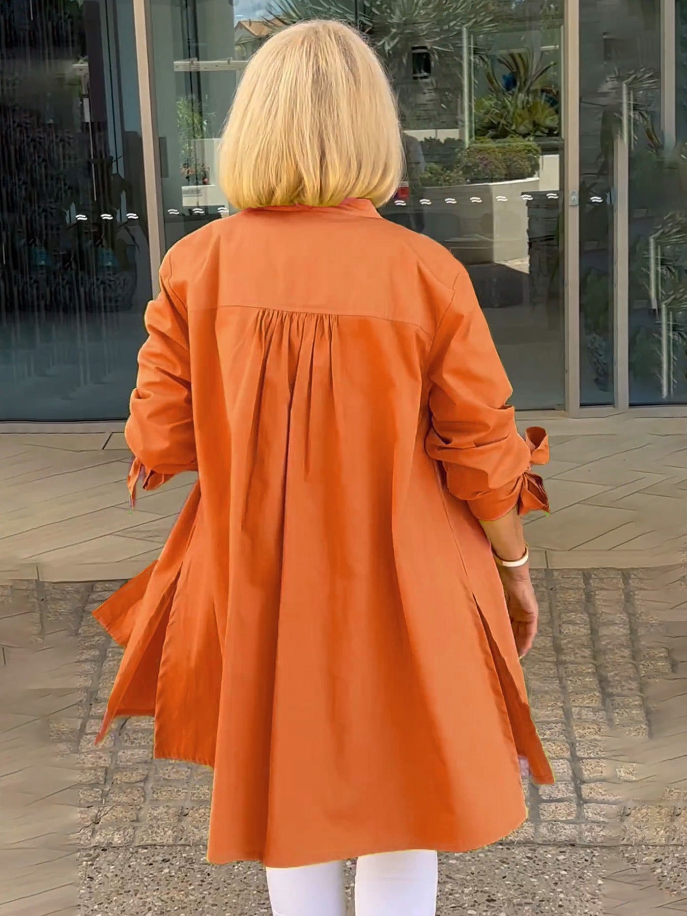 ✨2025 Neues Design✨Langjacken aus einfarbiger Baumwolle