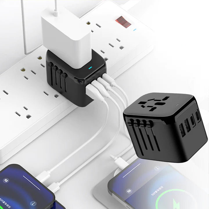 🔥450% Rabatt für begrenzte Zeit💥Universeller 100V-220V Smart Travel Adapter Spannungswandler