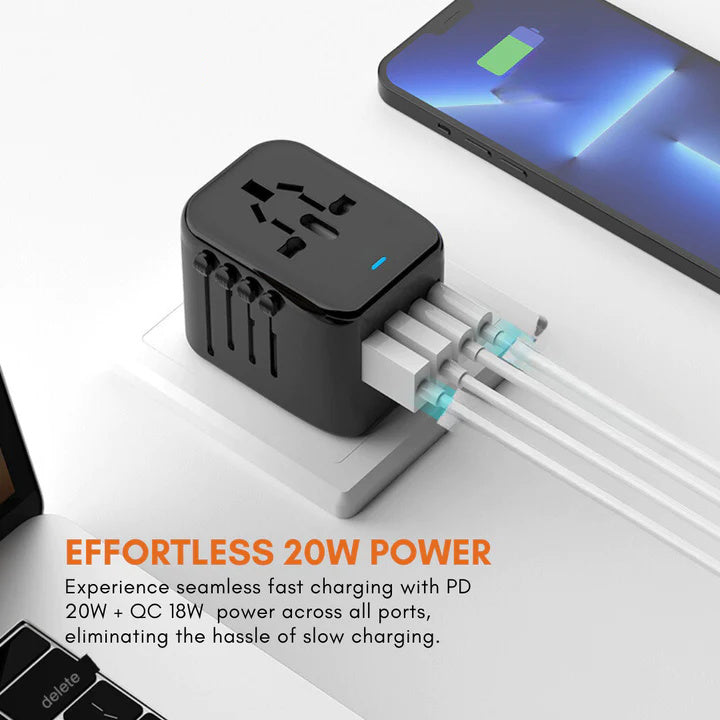 🔥450% Rabatt für begrenzte Zeit💥Universeller 100V-220V Smart Travel Adapter Spannungswandler