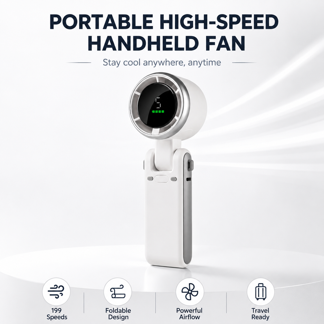 🏆LAST DAY SALE 50% OFF🔥5-Speed Foldable Handheld Fan