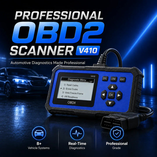 🔧🚗 53% off ⚡ Professional OBD2 scanner – Full diagnostics, one-click reset &amp; 8 languages! Compatible with all vehicles from 1996 onwards 📊💡