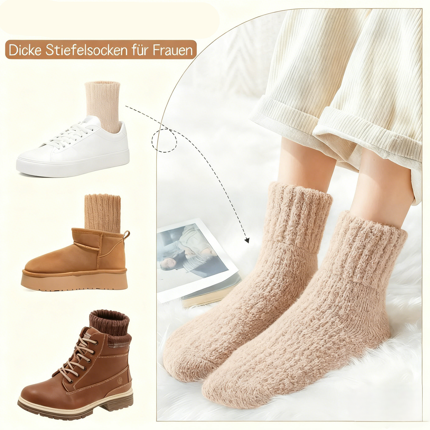 ⏳ Letzter Tag: 50 % auf das gesamte Sortiment!🧦5 Paare einfarbige Damen-Socken im Bootsschnitt🎁