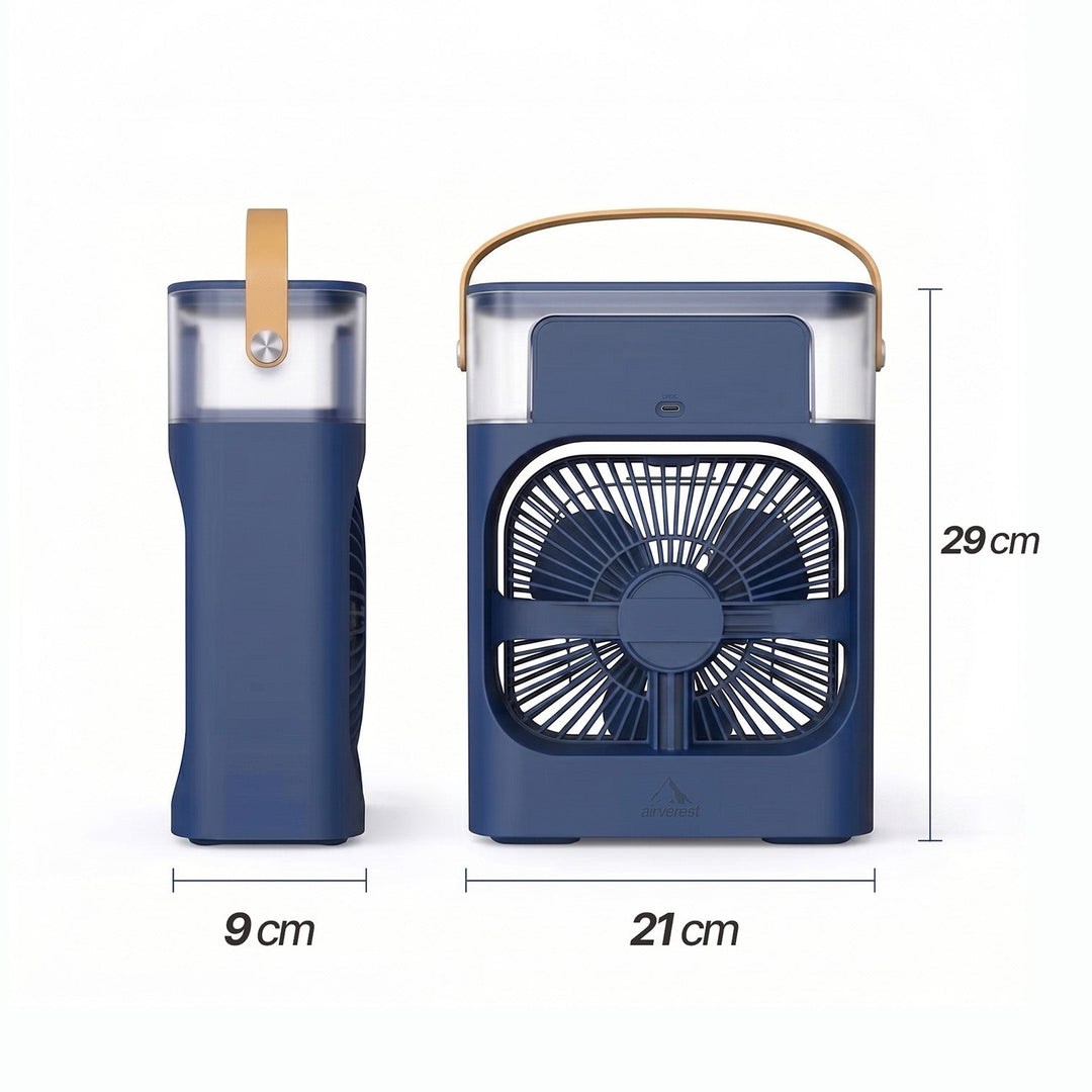 Ventilateur brumisateur portable rafraîchissant, pour intérieur et extérieur