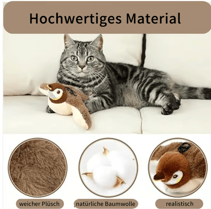 💥Heißer Verkauf 49% Rabatt🐾 Interaktives Piepsendes Vogelspielzeug Für Katzen