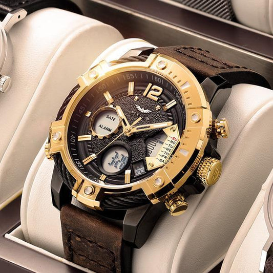 ⏰Black Friday Sale 49% OFF💥💥Multifunctional Dual Display 3ATM Waterproof Men's Quartz Sports Watch