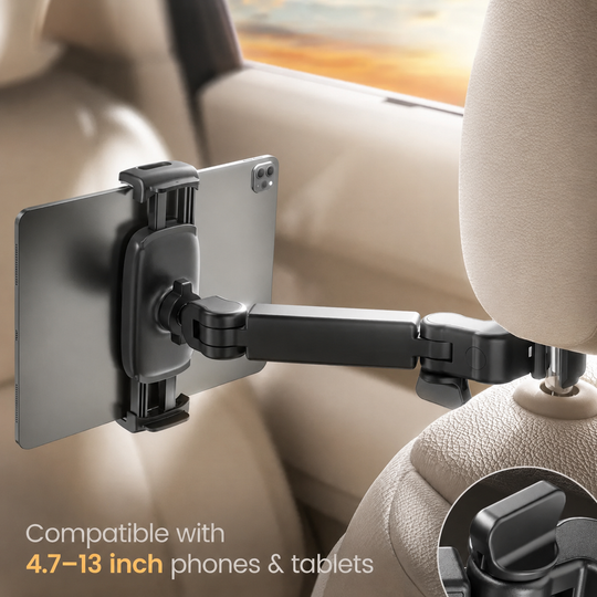 Telescopic Car Headrest Holder for Phones &amp; Tablets