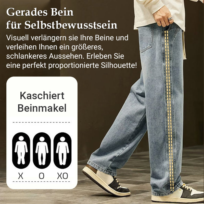 🔈🔈50% RABATT!!🔥 Herren-Jeans mit lockerem Schnitt und geradem Bein👖💥