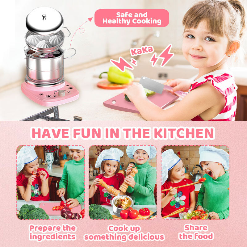 👧🏻 🍳 Realistisches Mini-Kochset (22-teilig) – Vollständige Ausstattung, Sichere Materialien & Pädagogischer Spielspaß 🎁