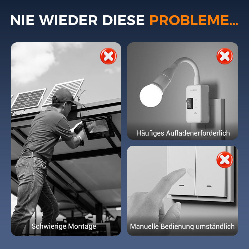 🔥🏡✨Energiesparende Solar-Klemmleuchten mit Bewegungssensoren für Zuhause und draußen