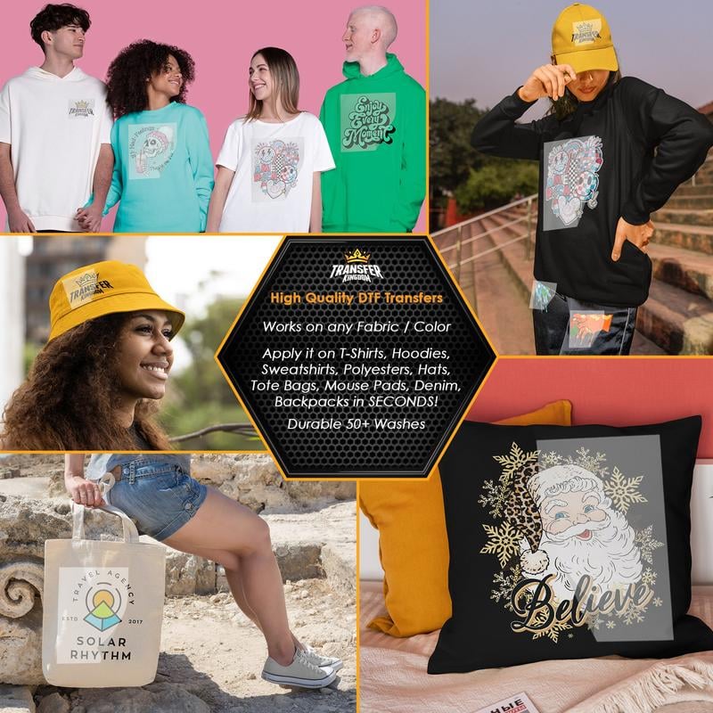 🎄Ein weihnachtliches Überraschungsgeschenkpaket mit DTF-Transferaufklebern – sofort einsatzbereit!