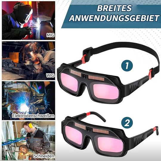 Automatische Dunkelbrille für Schweißen Lichtfilter Auto-Dunkelzustand Anti-Blinzel-Schutzbrille für Schweißmasken Brillen Zubehör.Echtes Farbverhältnis