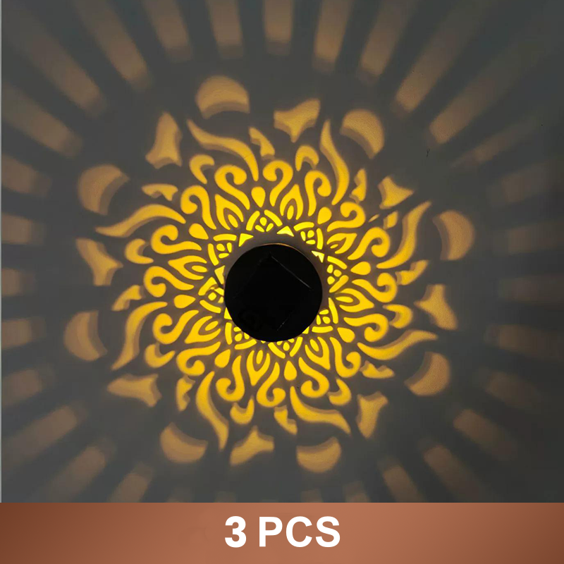 🌞 50% OFF NOW! 🌀 Solar Mandala Light – Stunning Pattern Projection, 2-in-1 Floor &amp; Wall Design &amp; IP65 Waterproof Auto On/Off 🌿