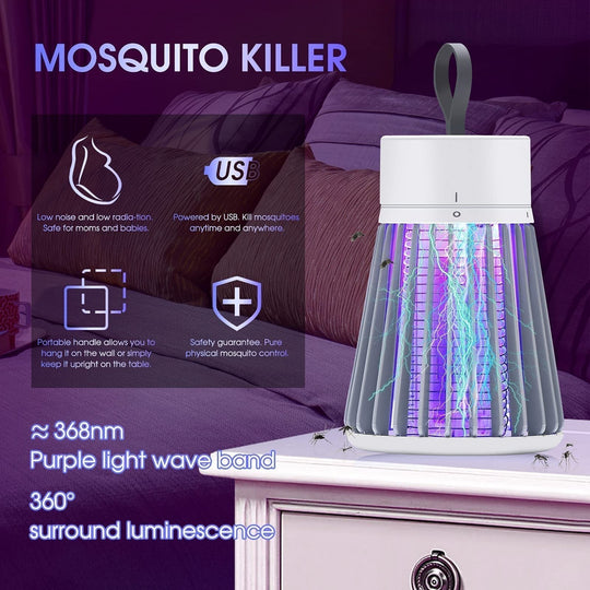 🦟USB/Rechargeable Portable Mosquito &amp; Fly Trap Lamp for Indoor &amp; Outdoor