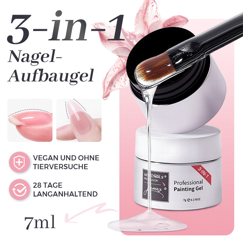 3-in-1 Mehrzweck-Nagelbasisgel mit hoher Transparenz