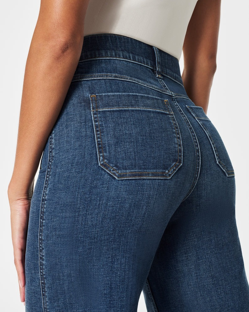 🌸SOMMERVORVERKAUF 2025💥Bauchfrei gekrempelte Jeans mit weitem Bein🔥