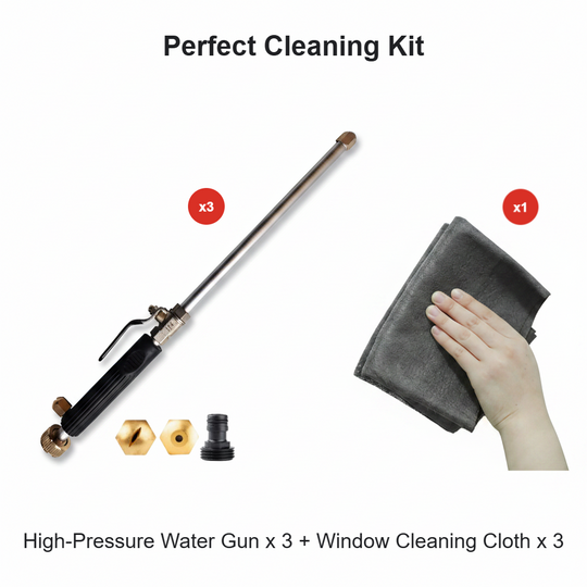 🚿 High-pressure water gun – 3 interchangeable nozzles, durable aluminium alloy &amp; powerful ✨