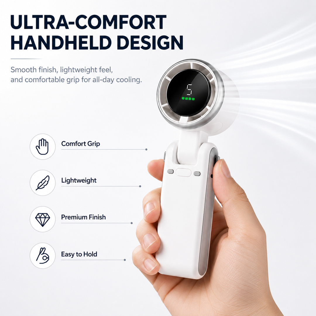 🏆LAST DAY SALE 50% OFF🔥5-Speed Foldable Handheld Fan