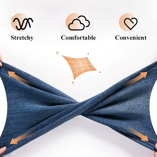 👖 41% RABATT! ✨ Hochelastische Jeans zur Bauchkontrolle – Schmeichelt jeder Figur, Tummy Control &amp; Höchster Tragekomfort 💙