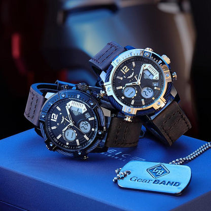 ⏰Black Friday Sale 49% OFF💥💥Multifunctional Dual Display 3ATM Waterproof Men's Quartz Sports Watch