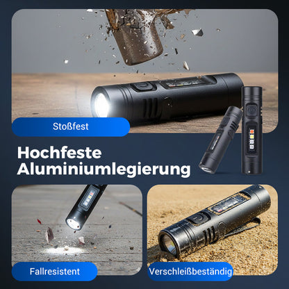Multifunktionale Mini-Taschenlampe aus Aluminiumlegierung