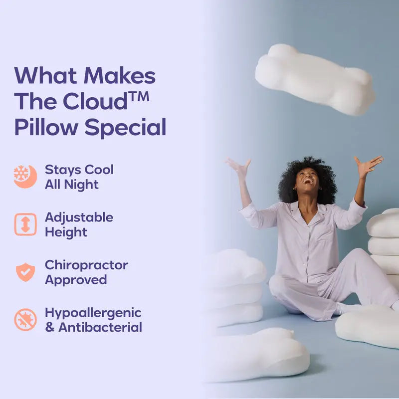 Ergonomic Neck Pillow + Dual-Layer Memory Foam with Cooling Pillowcase for Side and Stomach Sleepers 2025 Best Pillow Award