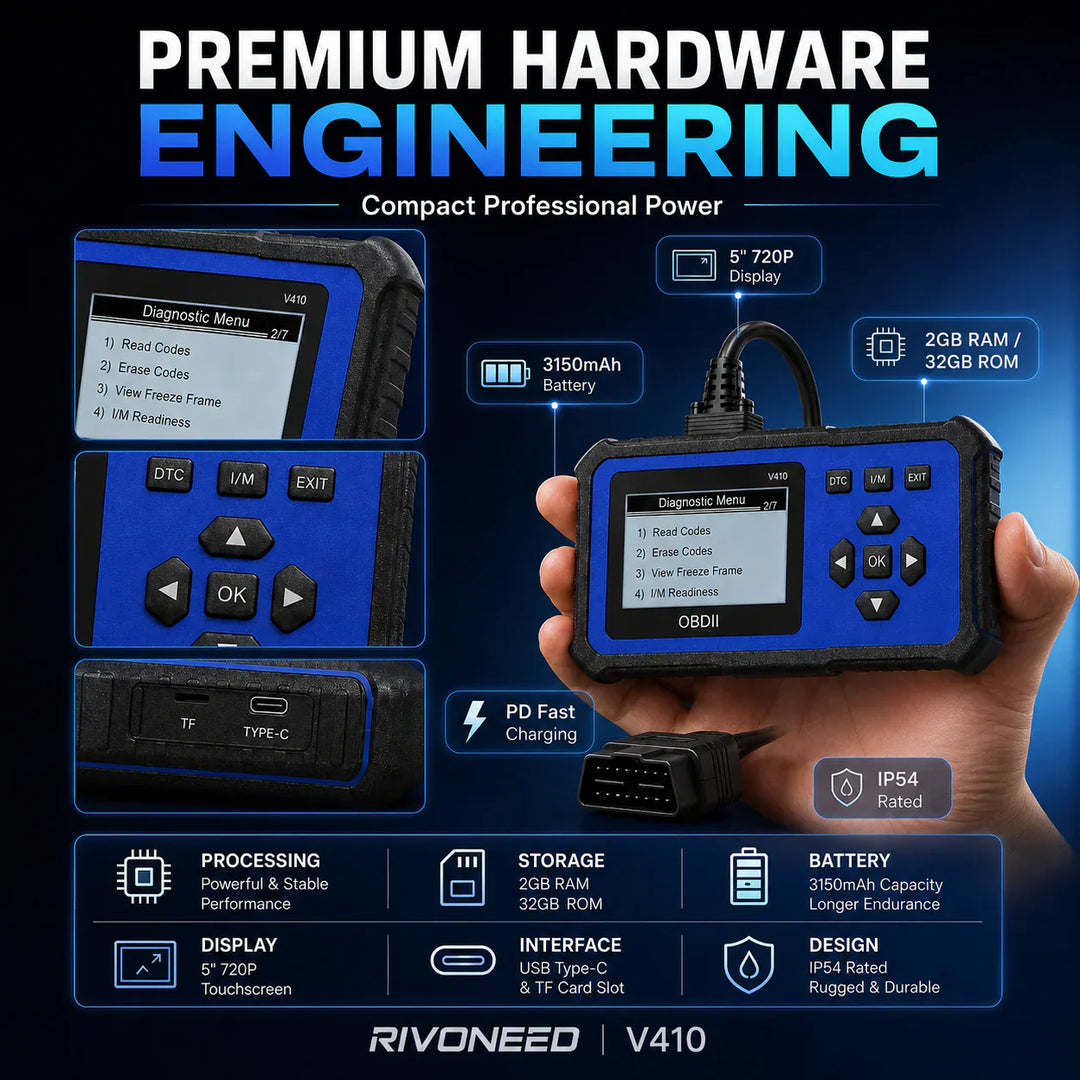🔧🚗 53% off ⚡ Professional OBD2 scanner – Full diagnostics, one-click reset &amp; 8 languages! Compatible with all vehicles from 1996 onwards 📊💡
