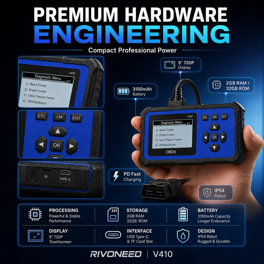 🔧🚗 53% off ⚡ Professional OBD2 scanner – Full diagnostics, one-click reset &amp; 8 languages! Compatible with all vehicles from 1996 onwards 📊💡