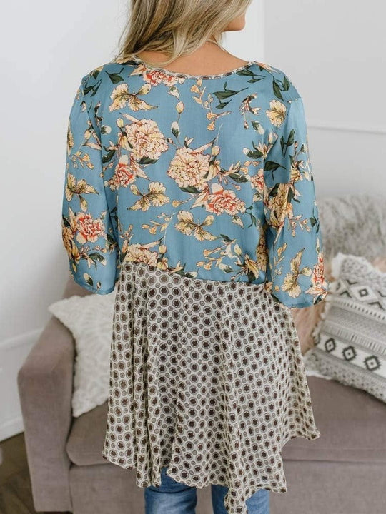 📢📢Großer Ausverkauf läuft!⏰🌸Damen-Kimonos mit Blumenmuster, Rüschenärmeln und Bindegürtel – luftige Boho-Cardigans im lockeren Schnitt