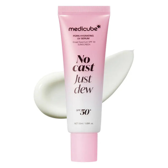 [NEW] No Cast Just Dew PDRN Hydrating UV Sun Serum | Daily Lightweight Sunscreen SPF 50 | PDRN, Panthenol, Centella| Gentle Moisturizing Suncare For Daily Use for All Skin Types (50ml)