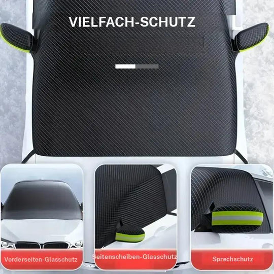 Universelle Windschutzscheiben-Sonnenblende für Autos, magnetische Schneeschutzvorrichtung aus Oxford-Stoff, Frostschutz im Winter, reflektierender Streifen für den Rückspiegel bei Nacht