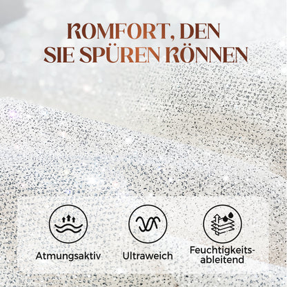 💕2025 HEISSER VERKAUF💐Paillettenblazer und weite Hose für Damen (3-teiliges Set)