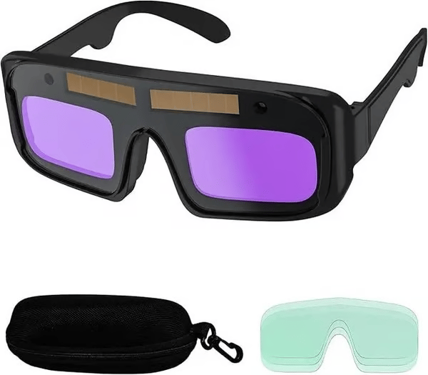 Automatische Dunkelbrille für Schweißen Lichtfilter Auto-Dunkelzustand Anti-Blinzel-Schutzbrille für Schweißmasken Brillen Zubehör.Echtes Farbverhältnis
