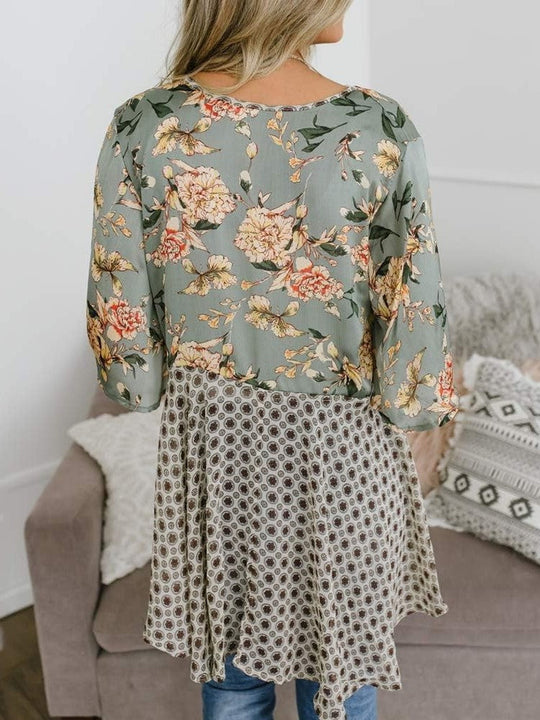 📢📢Großer Ausverkauf läuft!⏰🌸Damen-Kimonos mit Blumenmuster, Rüschenärmeln und Bindegürtel – luftige Boho-Cardigans im lockeren Schnitt